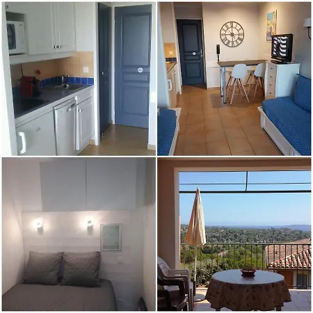 T2 Climatisé Vue Mer Les Restanques Du Golfe De St Tropez Apartamento *